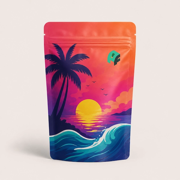 Custom Printed 8x10 x 4" Mylar Bags (1/4 Lb)